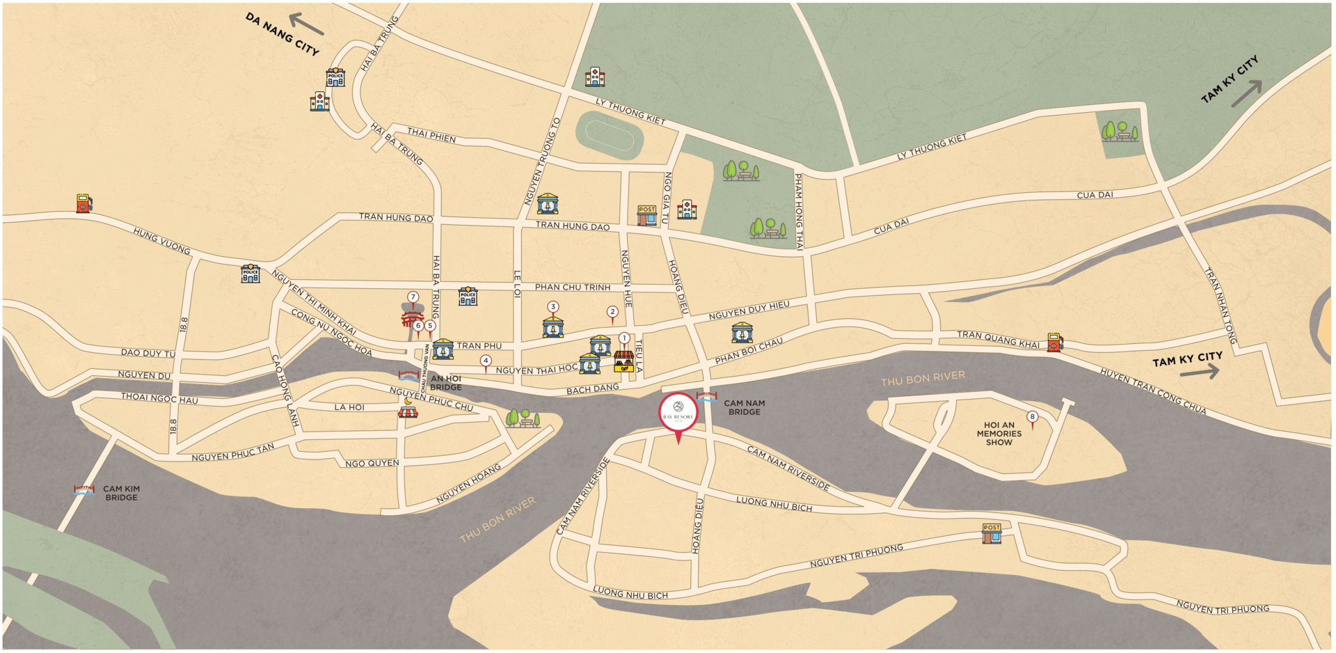 Hoi An City Map | Bay Resort Hoi An