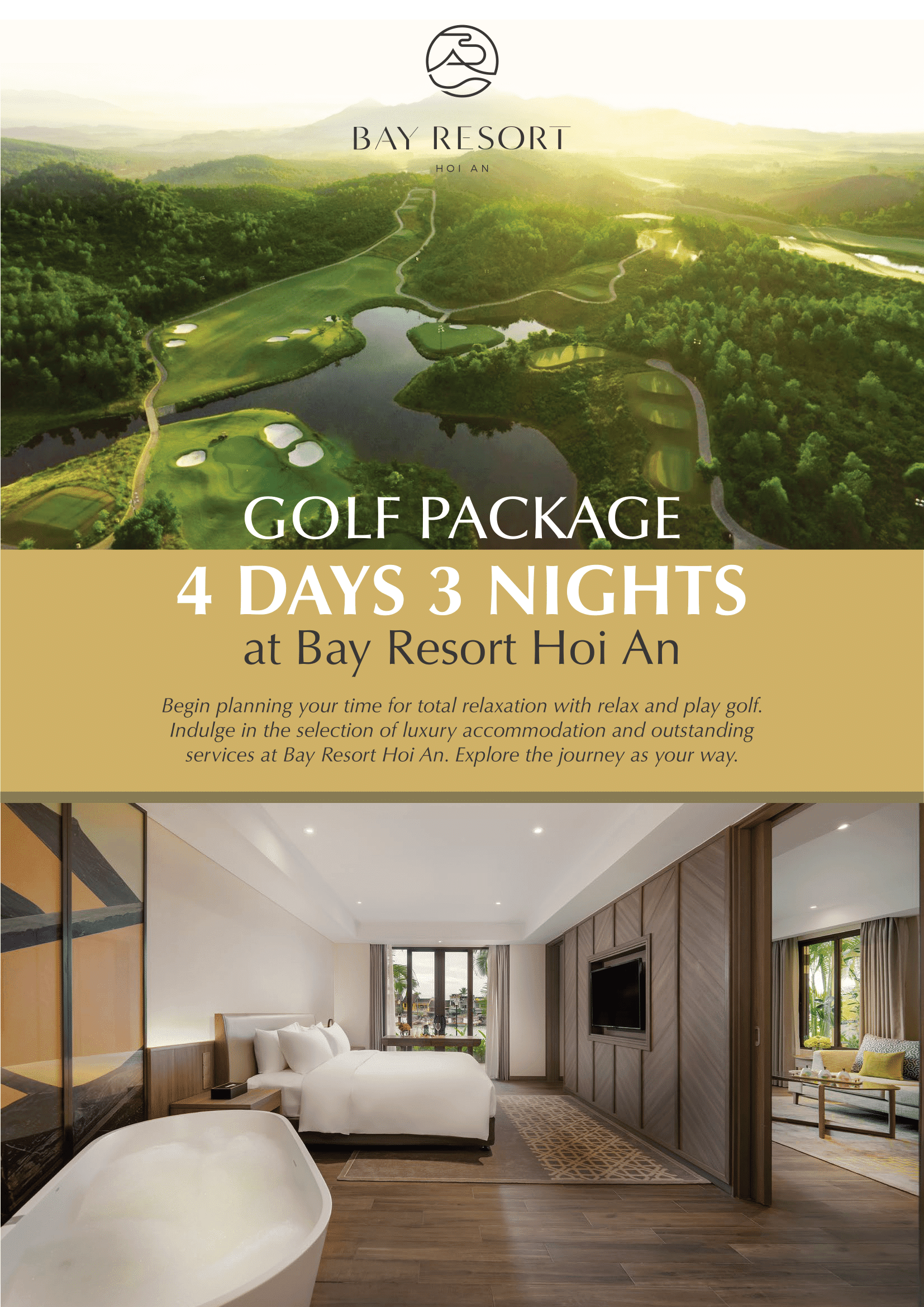 Golf Package 4 Days 3 Nights Promotion | Bay Resort Hoi An
