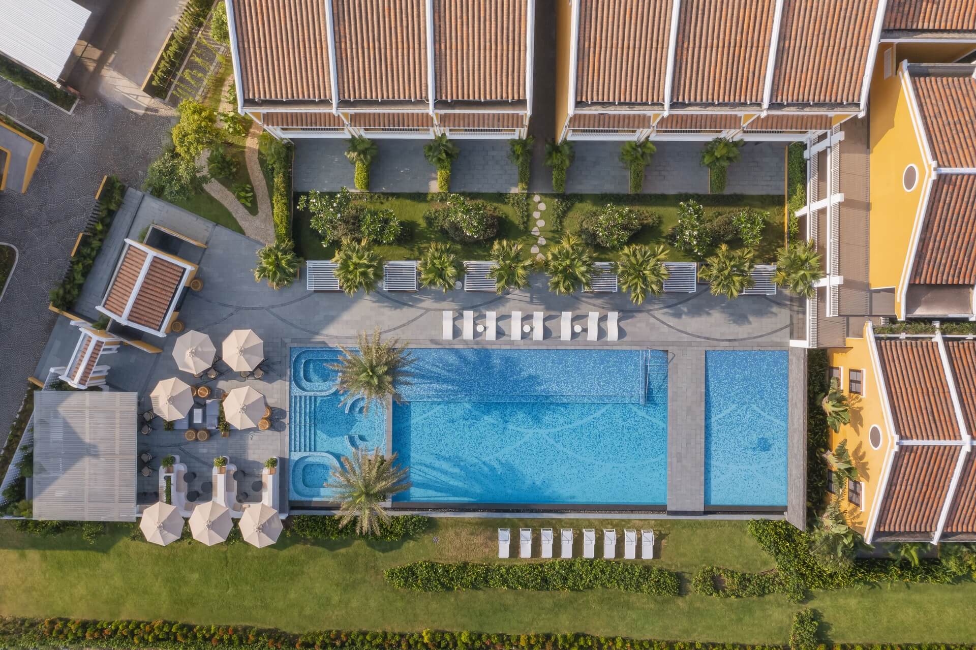 Aerial View of Swimming Pool | Bay Resort Hoi An